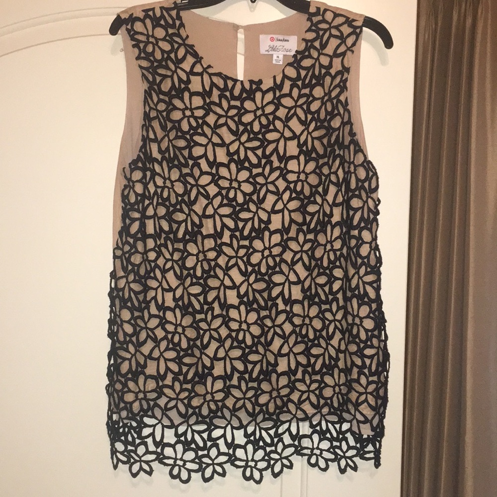 Floral Lace Overlay Tank